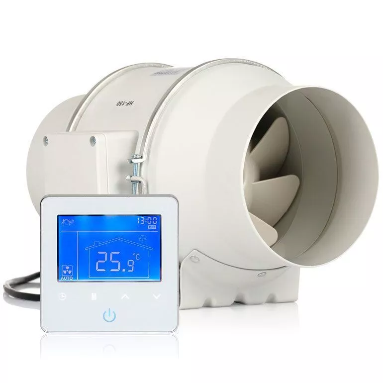 Малошумный канальный вентилятор Dastech HF-150PMZC