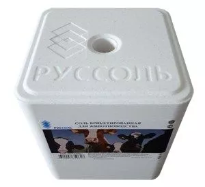 Соль брикетированная для животноводства 10кг