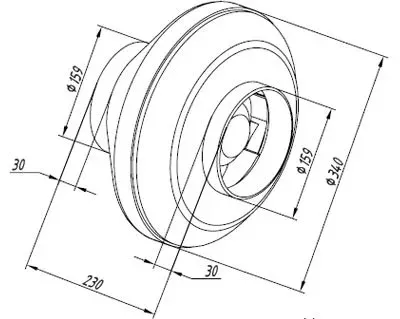 Вентилятор KORF (КОРФ) WNK 160/1