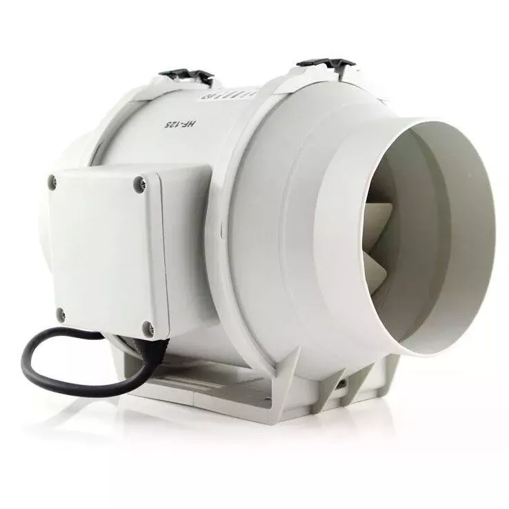 Малошумный канальный вентилятор Dastech HF-125PE