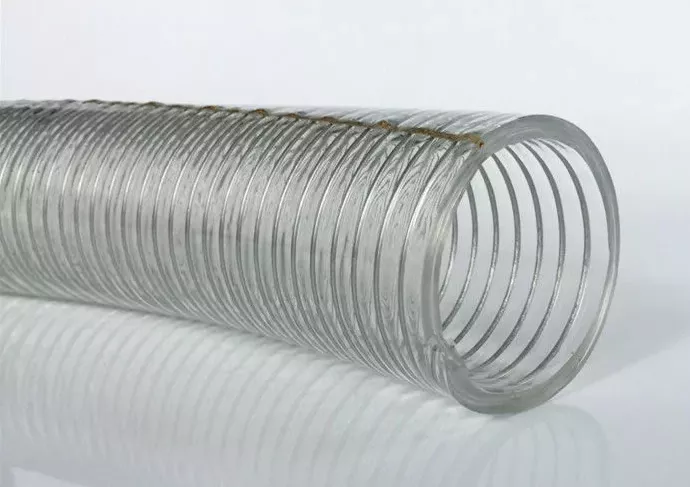 Рукав из ПВХ армированный стальной спиралью SLT CRYSTAL WIRE