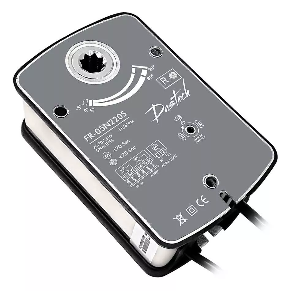 Электропривод Dastech FR-05N220S 5Нм/230В с возвратной пружиной