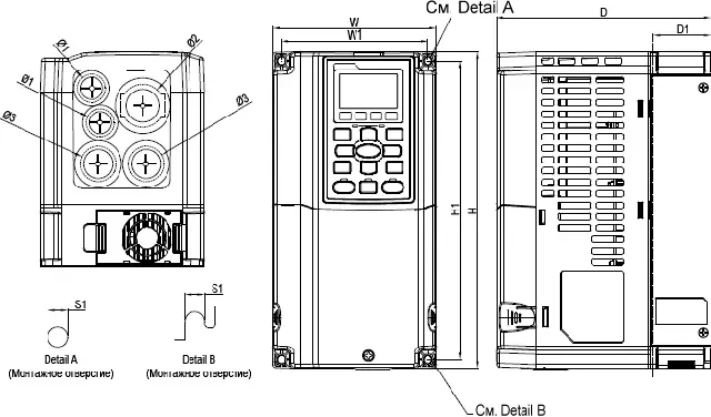 Частотный преобразователь Delta Electronics VFD-CP
